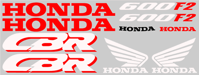 Honda F2 1993 Style Full Decal Set 3 Colour